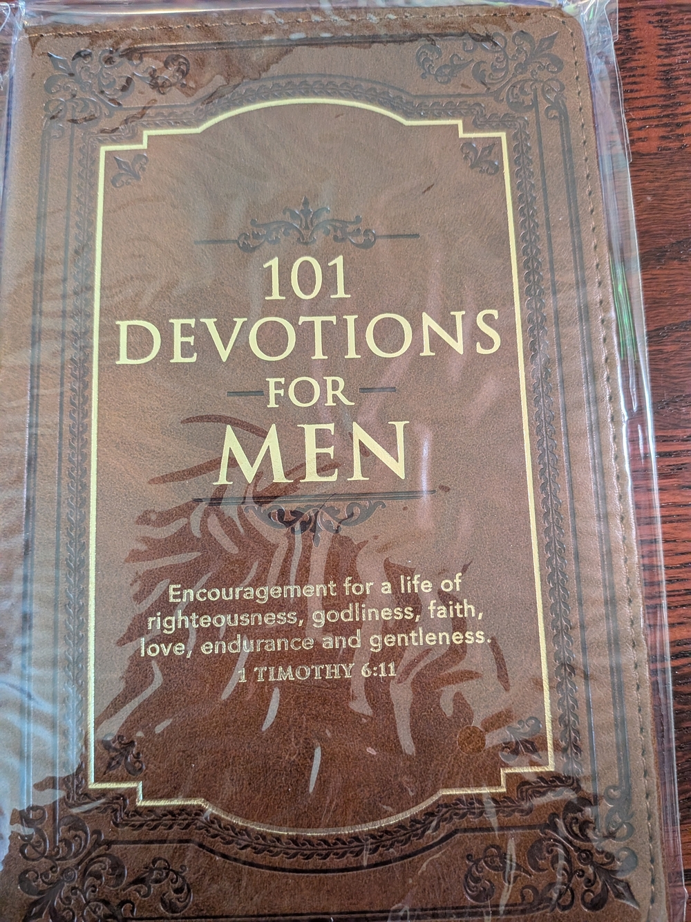 101 Devotions for Men Brown Faux-Leather Devotional